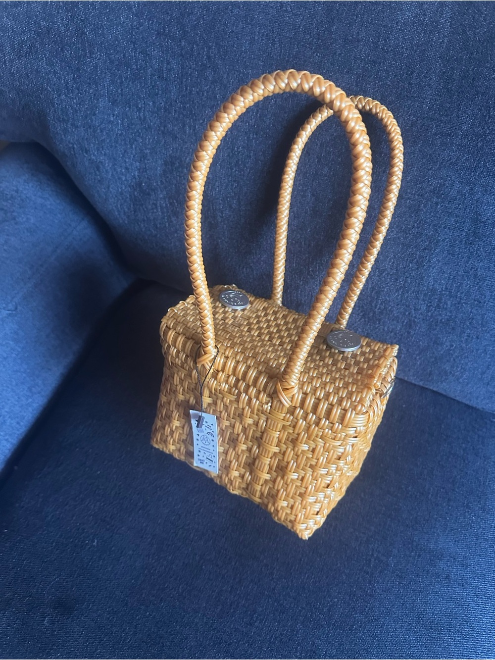 Woven Basket Handbag